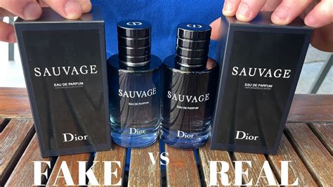 original vs false Dior sauvage